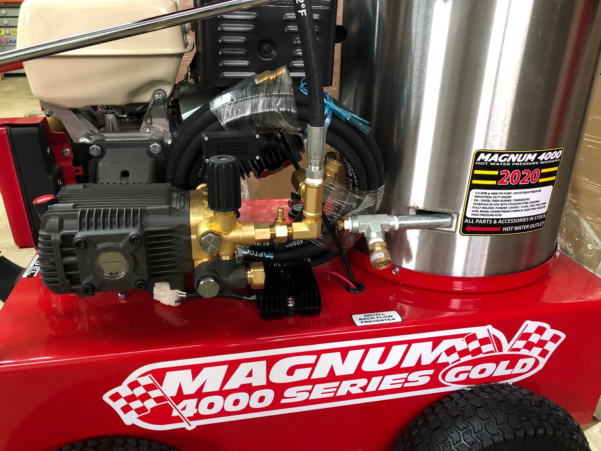 Magnum 4000 PSI Gold Series (GasHot) Power Washer HOT POWER WASHERS